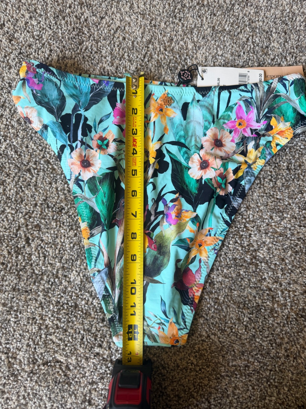 NWT Nanette Lepore Bikini Bottoms in Blooming Botanicals Floral size 10 - Picture 9 of 12